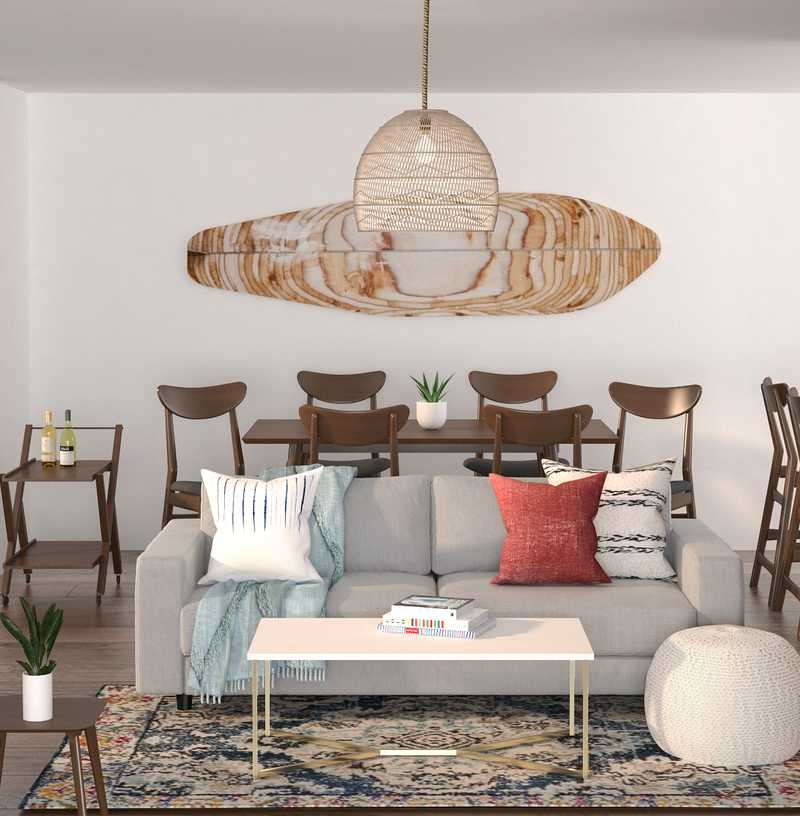 Bohemian, Midcentury Modern, Scandinavian Living Room Design by Havenly Interior Designer Tori