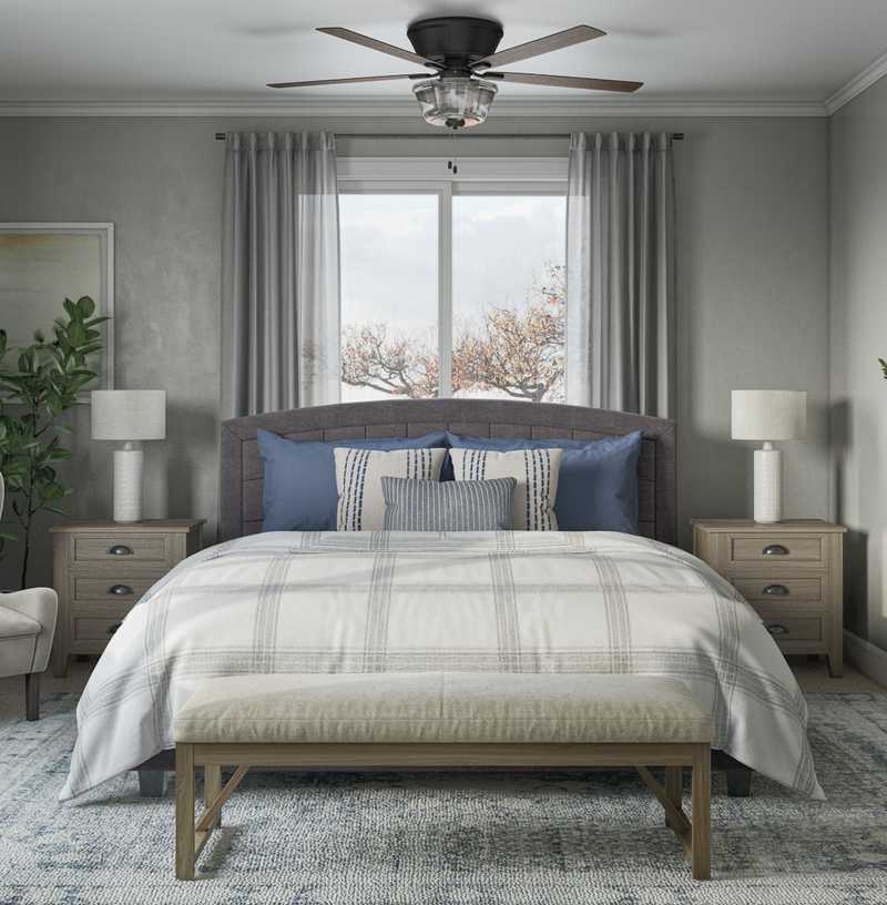 Farmhouse Bedroom Design by Havenly Interior Designer Whitney