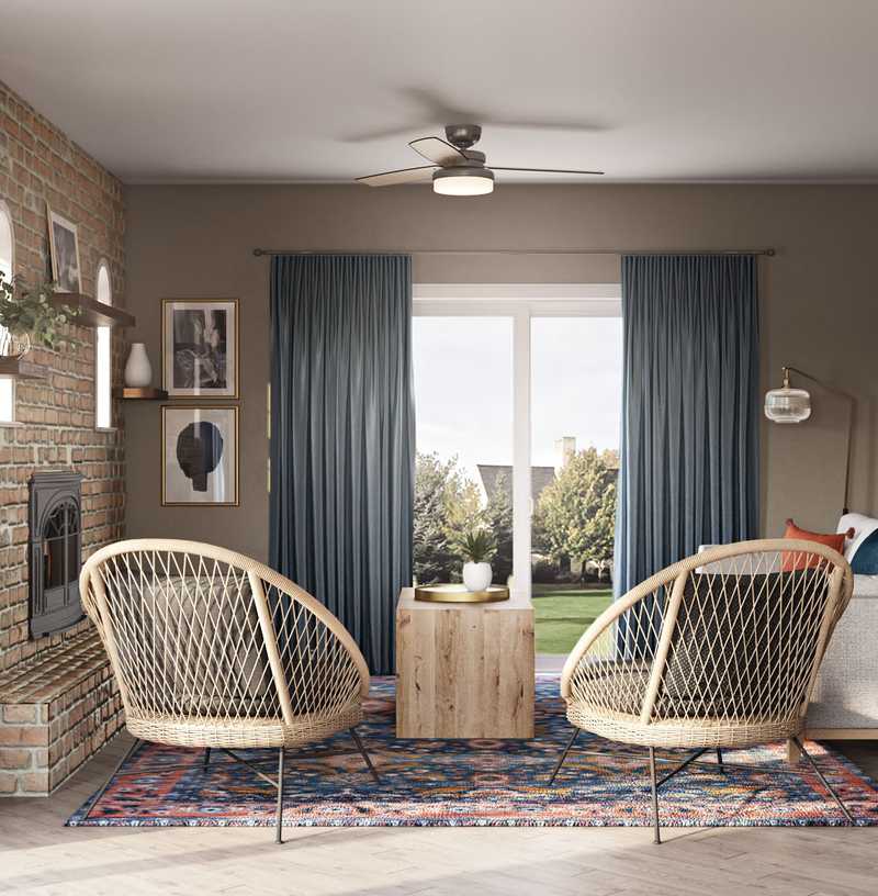 Bohemian Living Room Design by Havenly Interior Designer Jenette