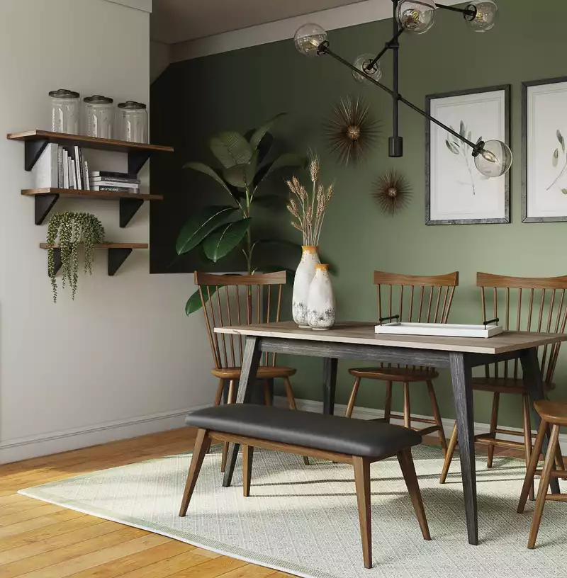 Modern, Midcentury Modern Dining Room Design by Havenly Interior Designer Soniya