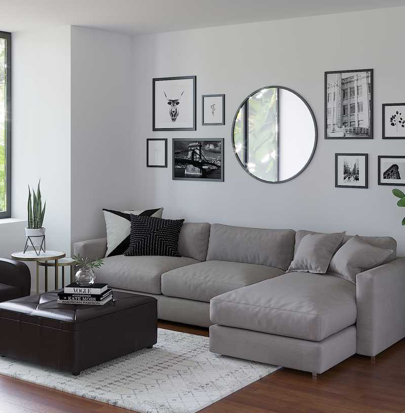 Midcentury Modern, Scandinavian Living Room Design by Havenly Interior Designer Tori