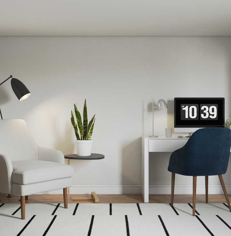 Contemporary, Modern, Minimal Office Design by Havenly Interior Designer Kelcy