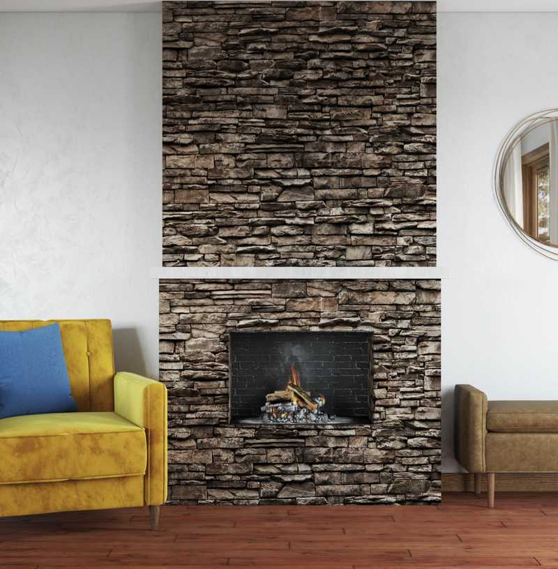 Modern, Eclectic, Glam Living Room Design by Havenly Interior Designer Emma