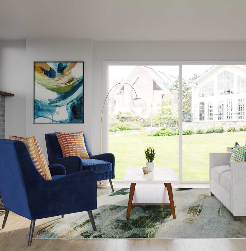Eclectic, Bohemian Living Room Design by Havenly Interior Designer Morgan