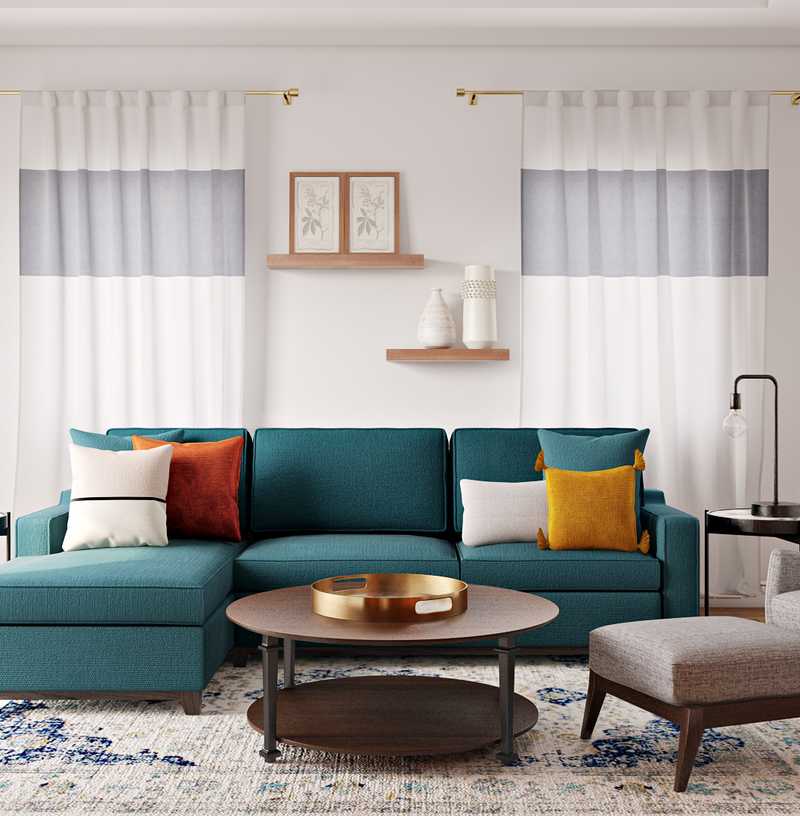 Modern Living Room Design by Havenly Interior Designer Brinker