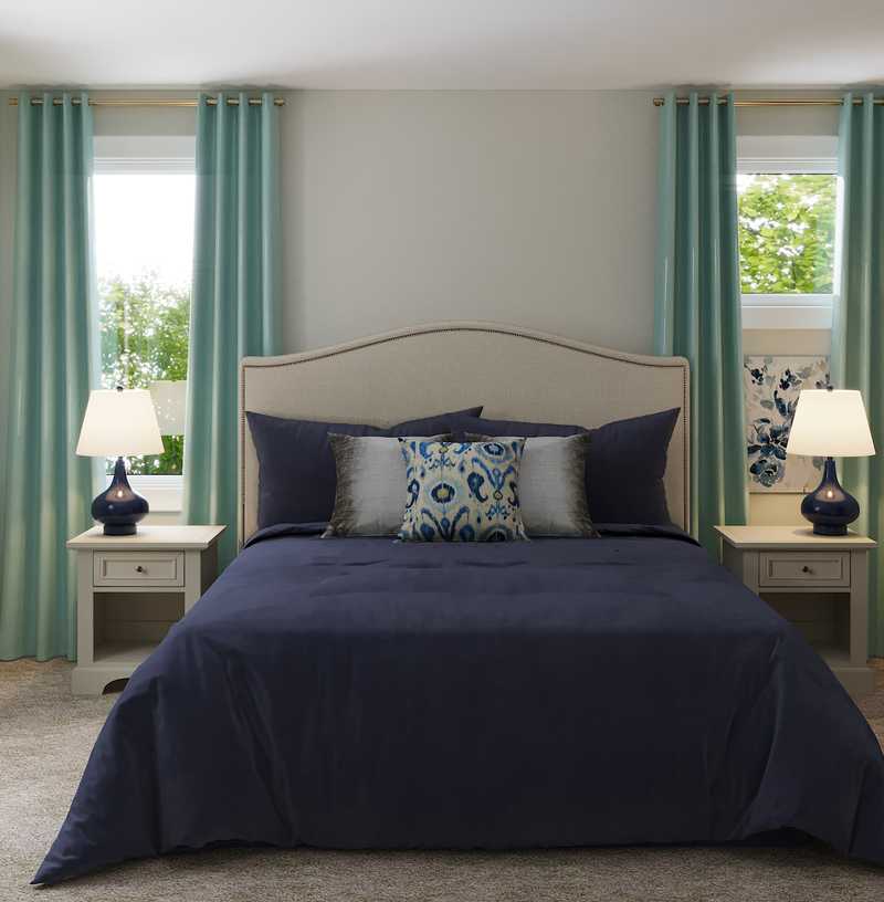 Contemporary, Classic Bedroom Design by Havenly Interior Designer Kylie