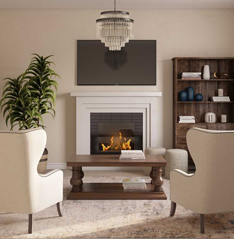 Modern, Farmhouse, Rustic Living Room Design by Havenly Interior Designer Laura