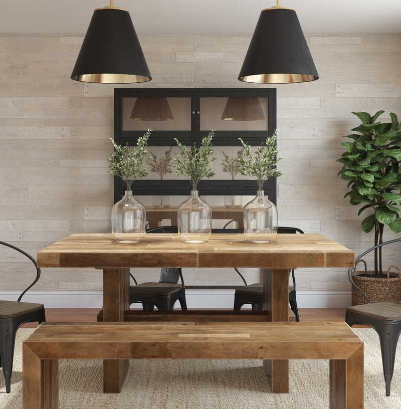 Modern, Industrial, Rustic Dining Room Design by Havenly Interior Designer Elyse