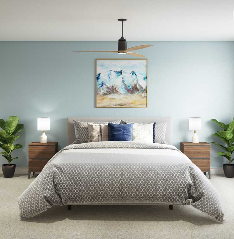 Classic, Midcentury Modern Bedroom Design by Havenly Interior Designer Laura