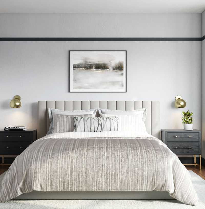 Classic, Transitional, Midcentury Modern Bedroom Design by Havenly Interior Designer Leslie