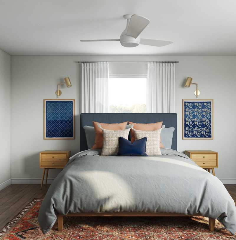 Contemporary, Modern, Midcentury Modern Bedroom Design by Havenly Interior Designer Sophia