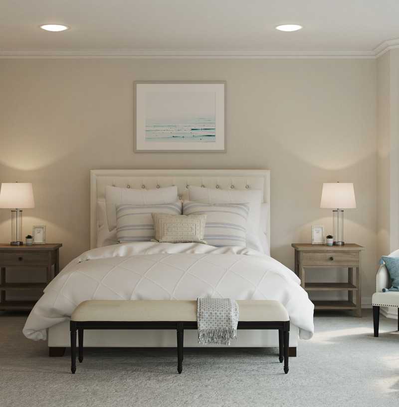Transitional Bedroom Design by Havenly Interior Designer Erin