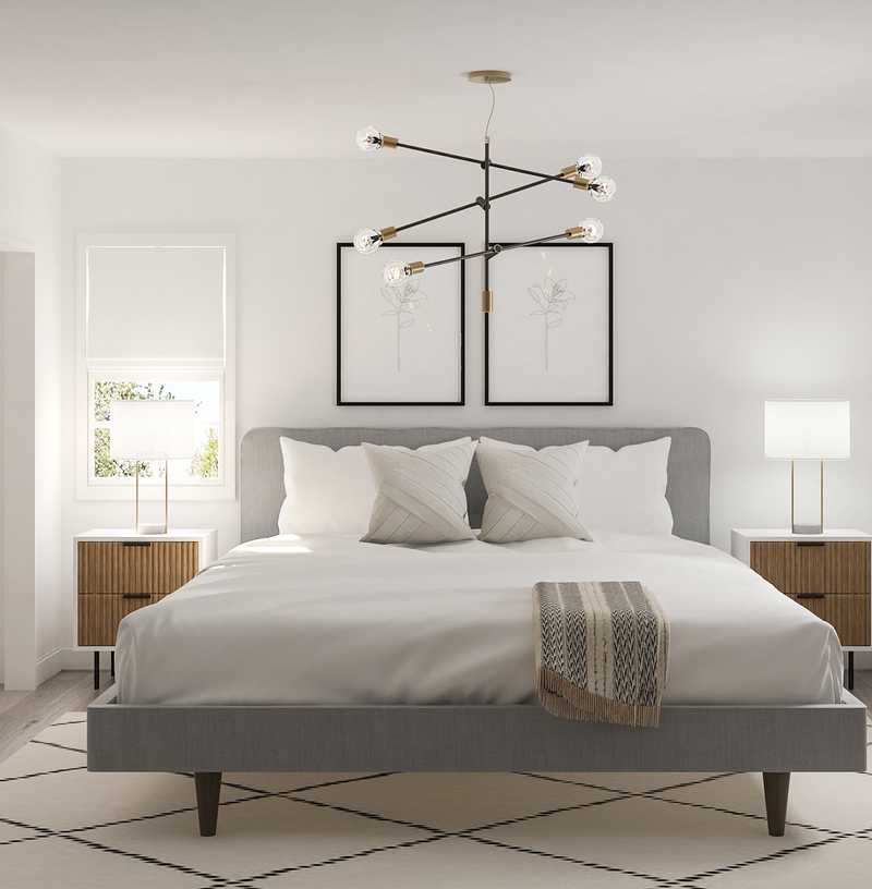 Bohemian, Scandinavian Bedroom Design by Havenly Interior Designer Andrea
