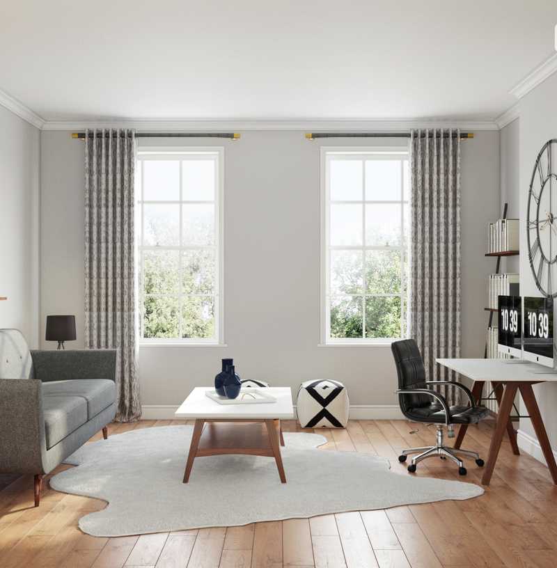 Midcentury Modern, Scandinavian Living Room Design by Havenly Interior Designer Shashana