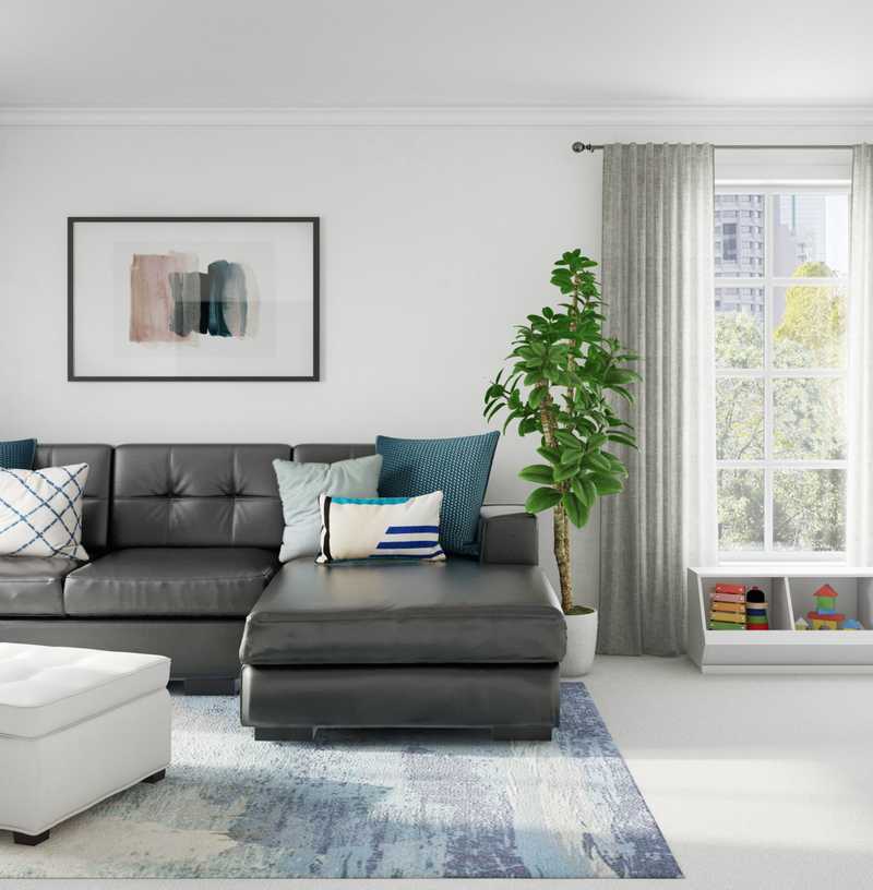 Modern Living Room Design by Havenly Interior Designer Kristine