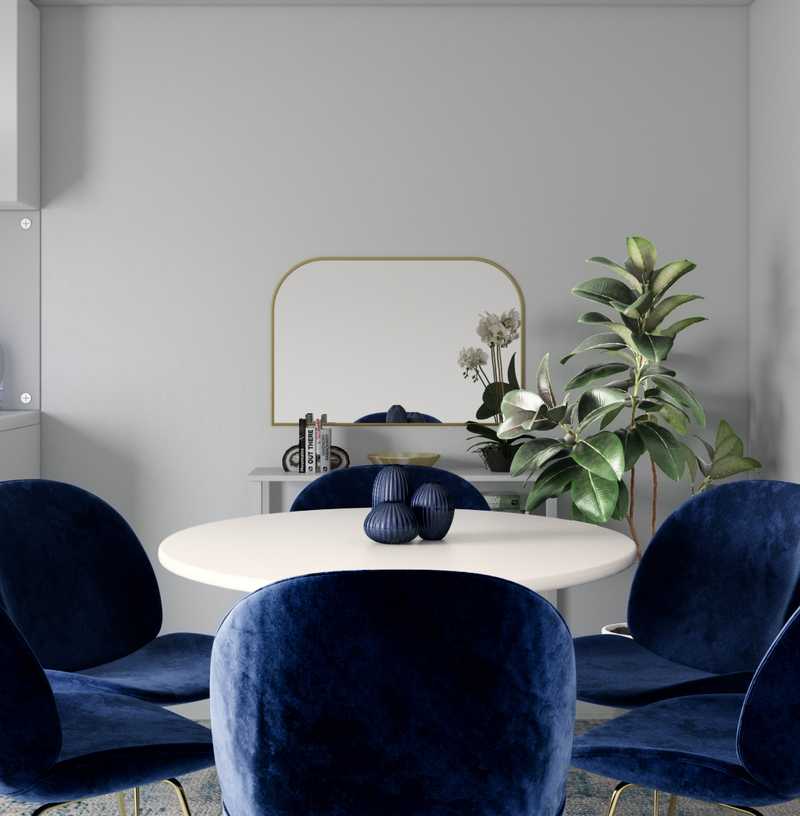 Contemporary, Classic, Glam Dining Room Design by Havenly Interior Designer Libby