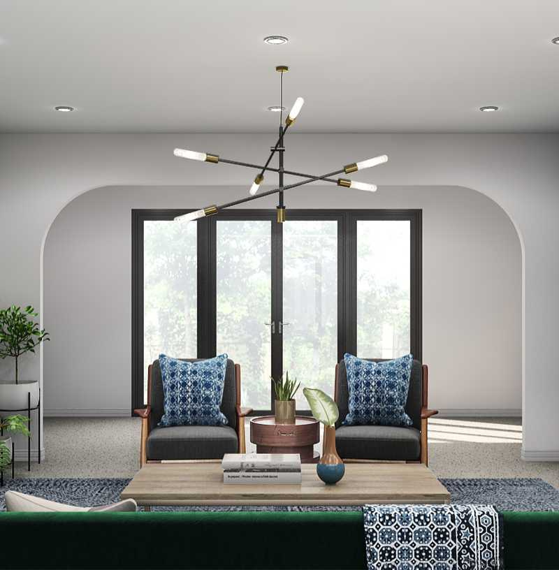 Modern, Eclectic Living Room Design by Havenly Interior Designer Priscilla