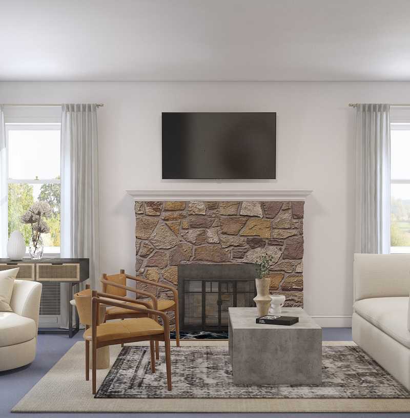 Contemporary, Modern, Transitional, Minimal Living Room Design by Havenly Interior Designer Cam