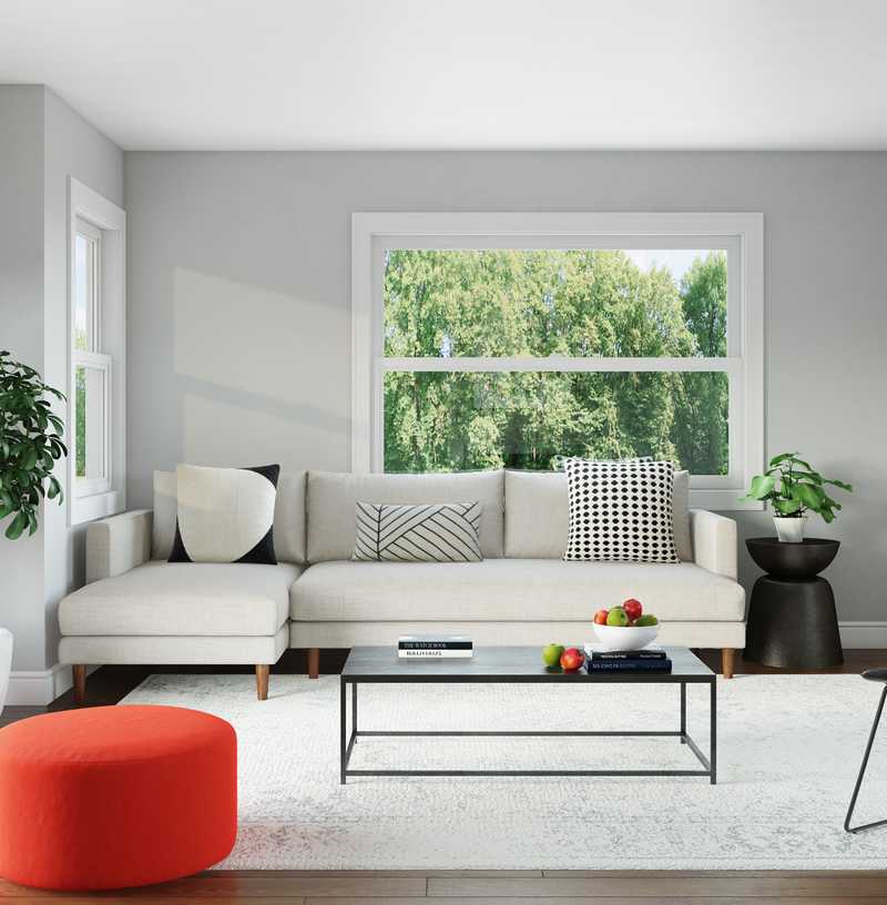 Modern Living Room Design by Havenly Interior Designer Aurelie