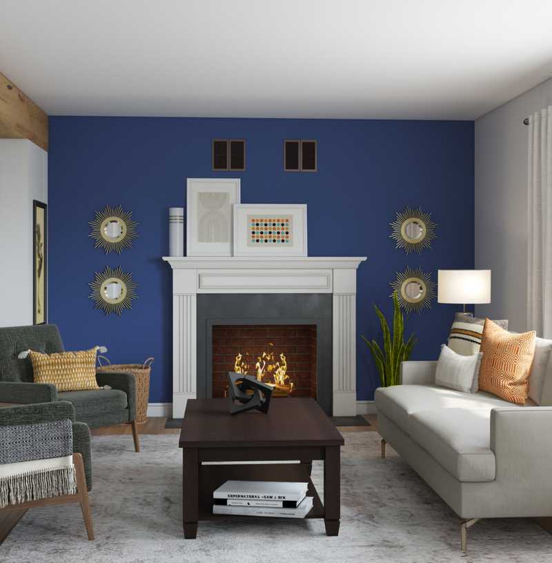 Modern, Classic Living Room Design by Havenly Interior Designer Jessie