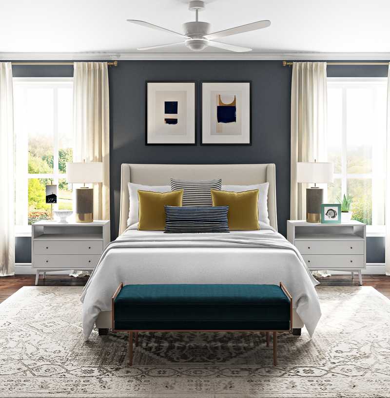 Classic, Eclectic, Transitional Bedroom Design by Havenly Interior Designer Natalie