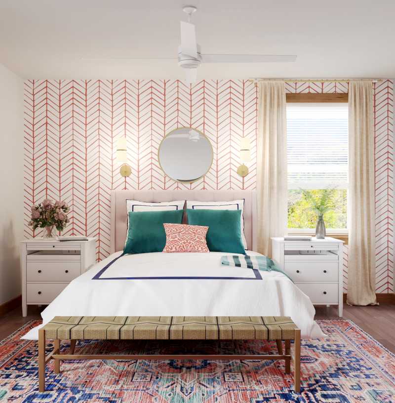 Modern, Eclectic Bedroom Design by Havenly Interior Designer Annie