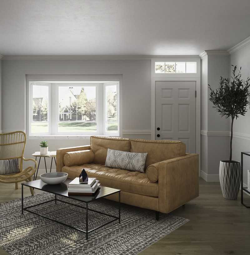 Eclectic, Midcentury Modern, Scandinavian Living Room Design by Havenly Interior Designer Robyn