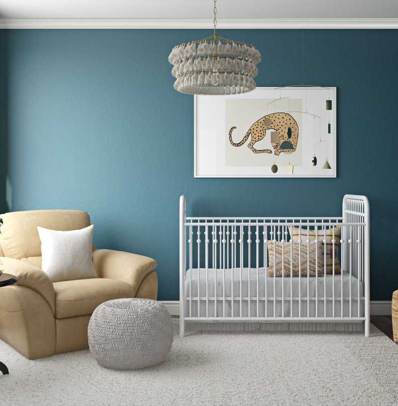 Contemporary, Eclectic Nursery Design by Havenly Interior Designer Sarah