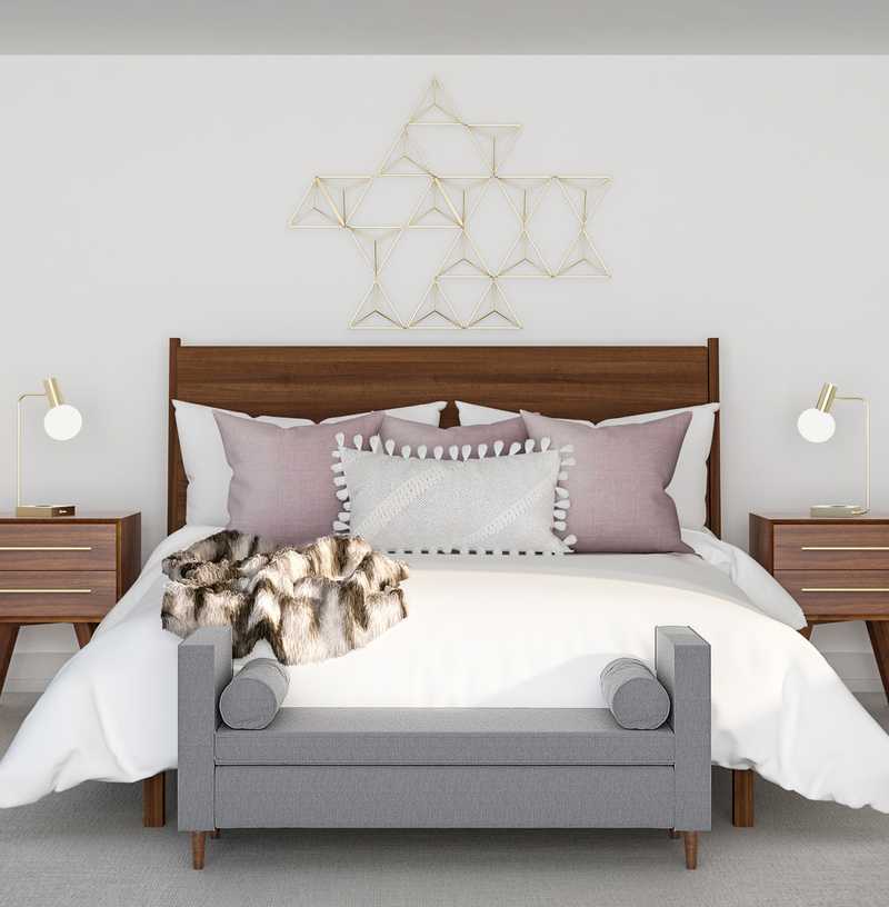 Bohemian, Scandinavian Bedroom Design by Havenly Interior Designer Christine