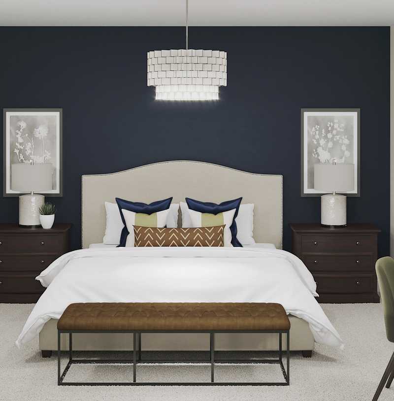 Classic, Eclectic Bedroom Design by Havenly Interior Designer Sara