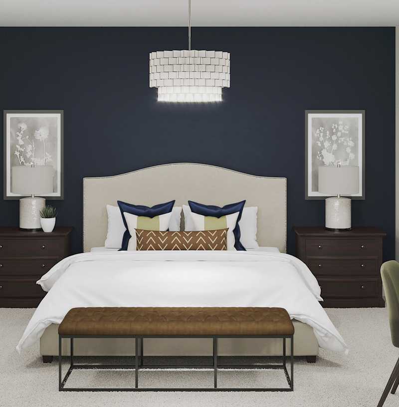 Classic, Eclectic Bedroom Design by Havenly Interior Designer Sara