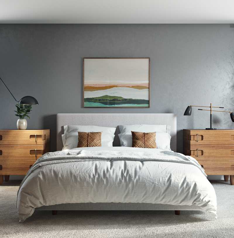 Contemporary, Midcentury Modern, Scandinavian Bedroom Design by Havenly Interior Designer Robyn