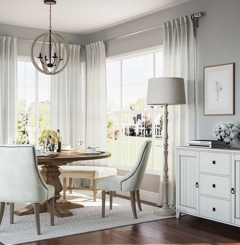 Traditional, Farmhouse Dining Room Design by Havenly Interior Designer Mandy
