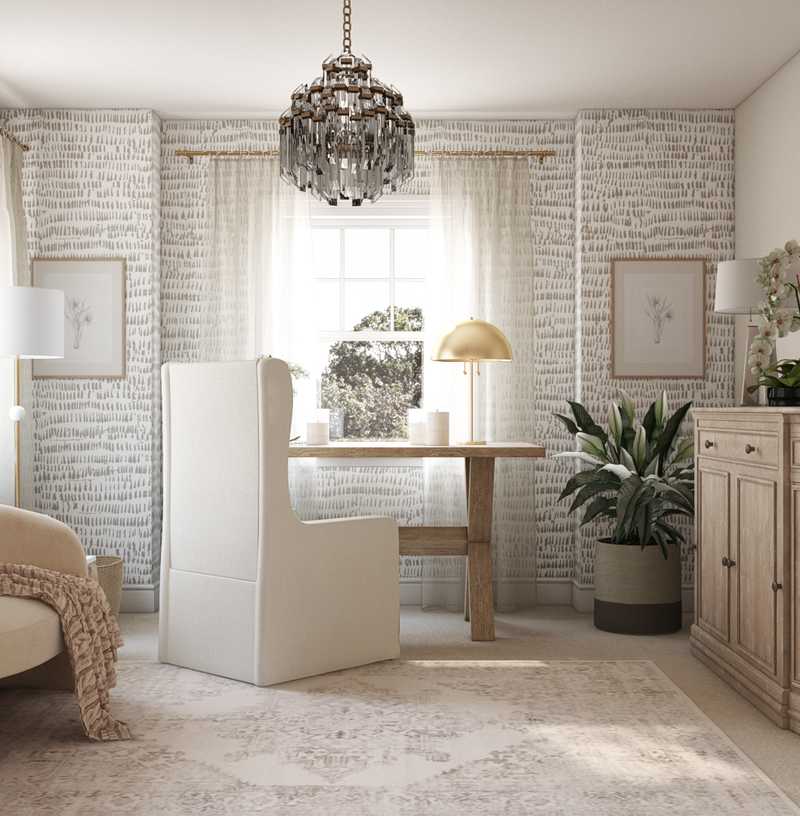 Classic Contemporary Office Design by Havenly Interior Designer Melisa