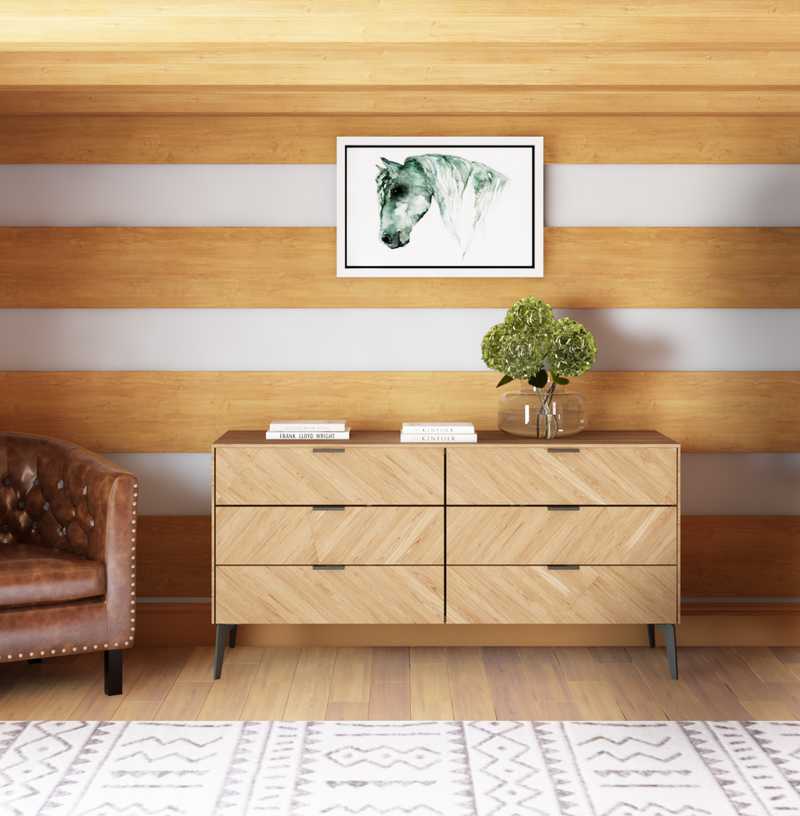 Modern, Rustic Bedroom Design by Havenly Interior Designer Haley