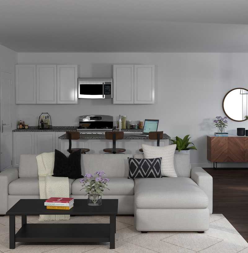 Modern, Industrial, Scandinavian Living Room Design by Havenly Interior Designer Nicolle
