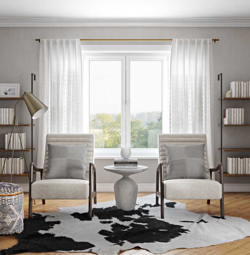 Bohemian, Industrial Living Room Design by Havenly Interior Designer Hui