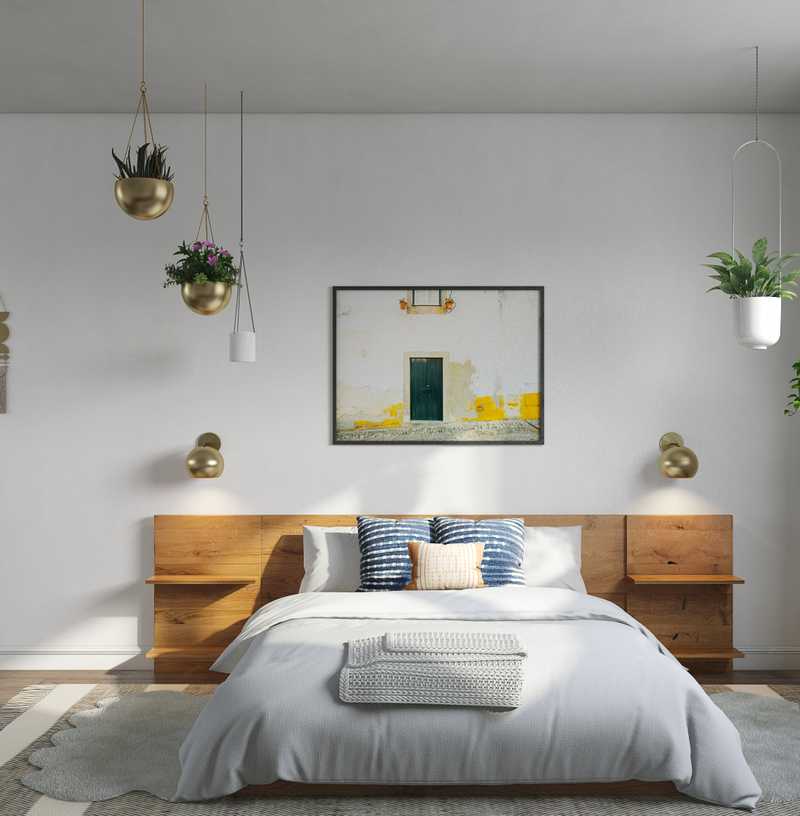 Modern, Bohemian, Glam Bedroom Design by Havenly Interior Designer Isabella