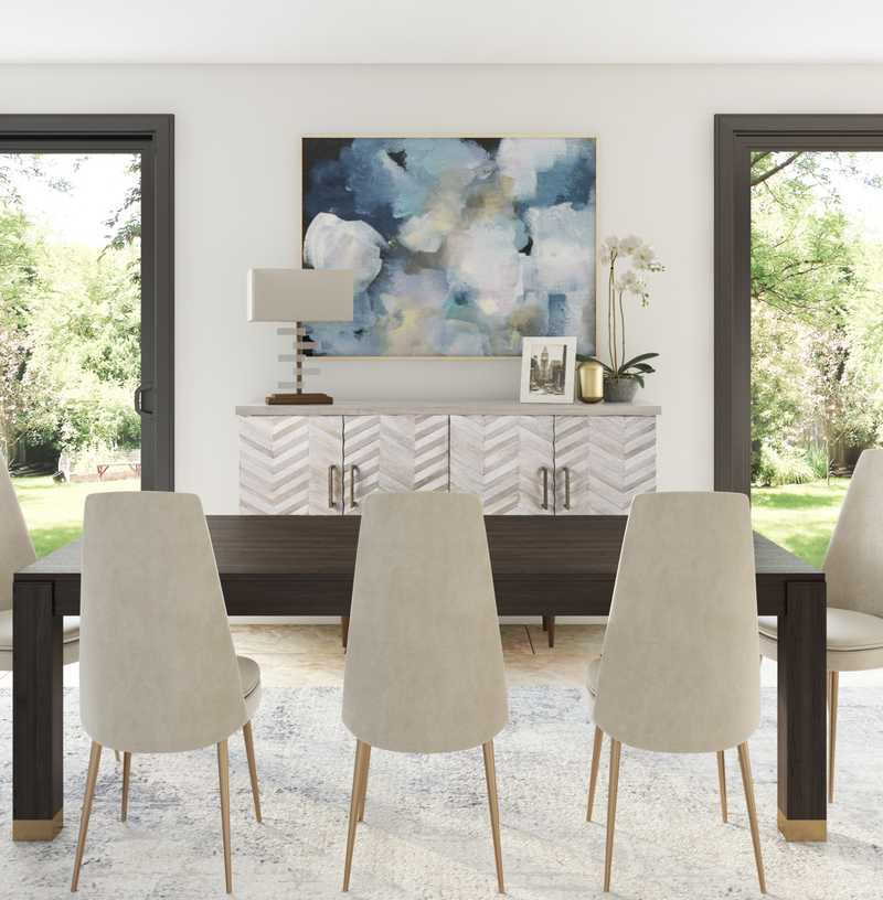 Contemporary, Classic Dining Room Design by Havenly Interior Designer Sophia