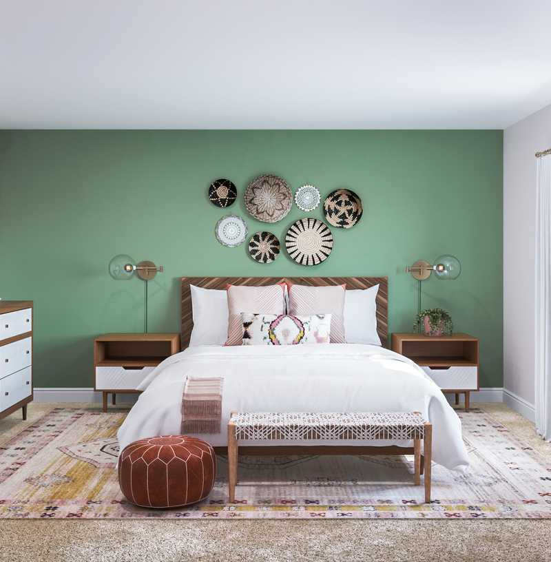 Eclectic, Bohemian Bedroom Design by Havenly Interior Designer Alexandra