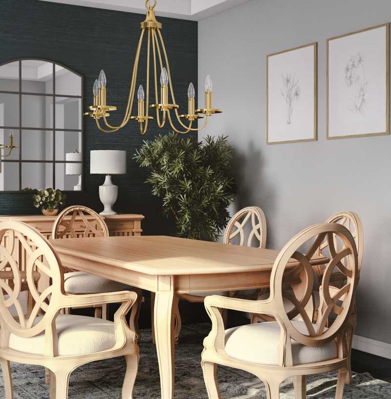 Transitional Dining Room Design by Havenly Interior Designer Isabella