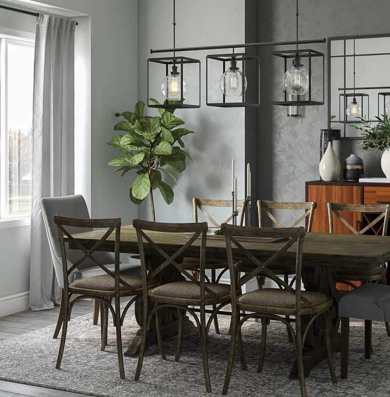 Traditional, Farmhouse Dining Room Design by Havenly Interior Designer Madeline