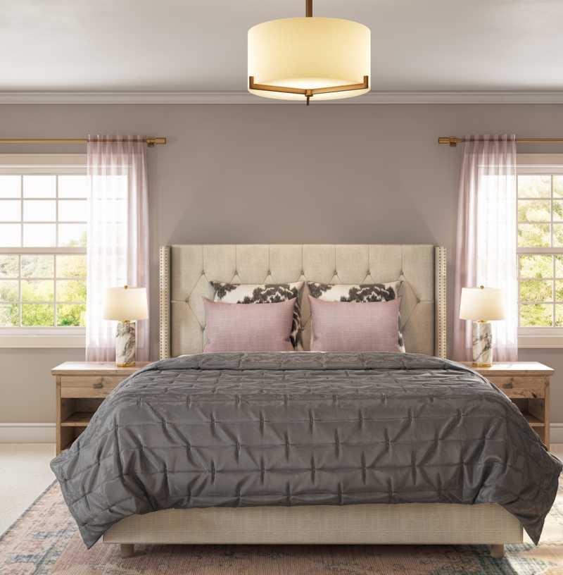 Modern, Classic, Glam Bedroom Design by Havenly Interior Designer Britney