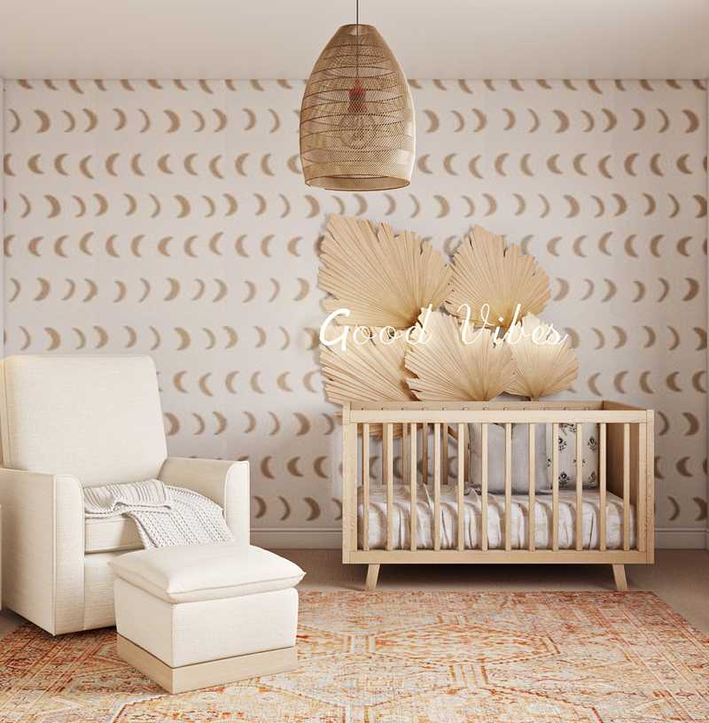 Eclectic, Bohemian Nursery Design by Havenly Interior Designer Sarah