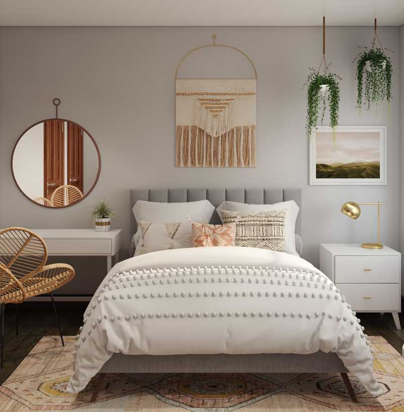 Eclectic, Bohemian, Global Bedroom Design by Havenly Interior Designer Wendy