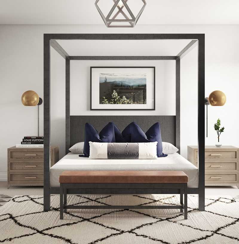 Contemporary, Rustic Bedroom Design by Havenly Interior Designer Libby