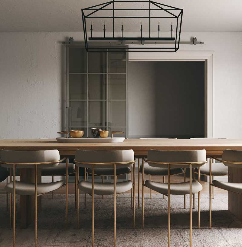 Farmhouse, Midcentury Modern, Scandinavian Dining Room Design by Havenly Interior Designer Carsey