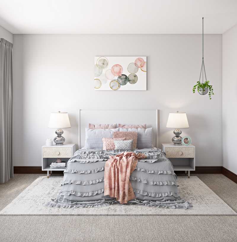 Bohemian, Glam Bedroom Design by Havenly Interior Designer Alexandra