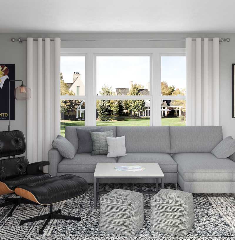 Modern, Transitional Living Room Design by Havenly Interior Designer Stacy