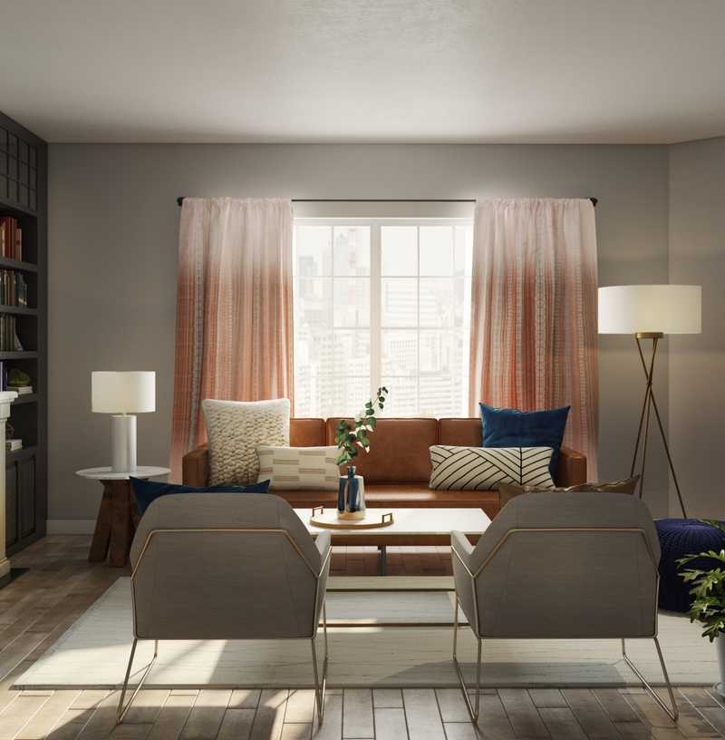 Contemporary, Modern Living Room Design by Havenly Interior Designer Alexandra